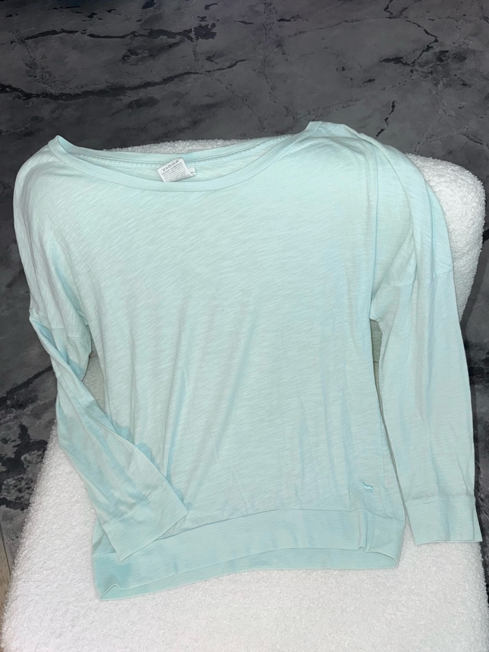 Victorias Secret Pink scoopneck sleepshirt teal Large lightweight Y2k